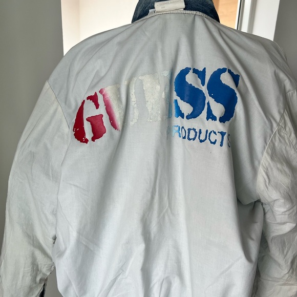 VINTAGE 80’S GUESS DENIM JACKET MEDIUM TWO TONE - Picture 5 of 12